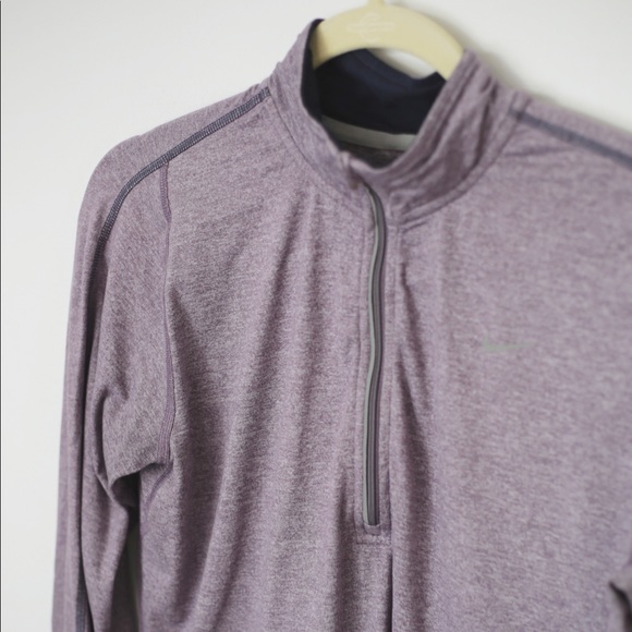 Nike Running Dri Fit Purple Half Zip - Picture 2 of 8
